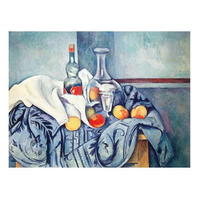 Spritzschutz Paul Cézanne - Stillleben Pfirsiche