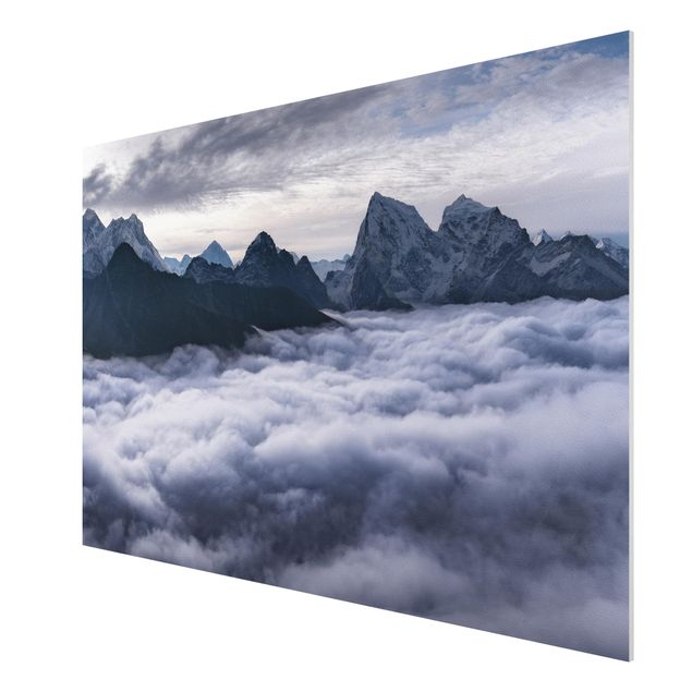 Forex Fine Art Print - Wolkenmeer im Himalaya - Querformat 2:3