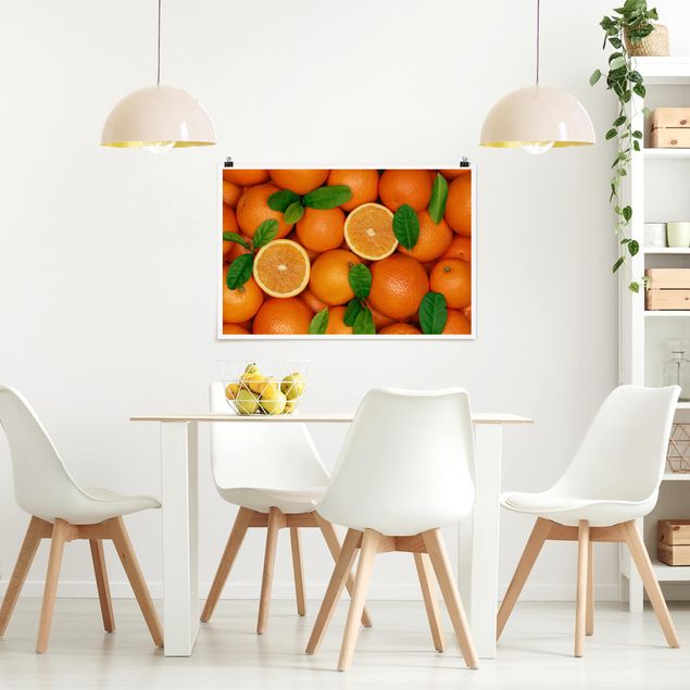 Moderne Poster Saftige Orangen