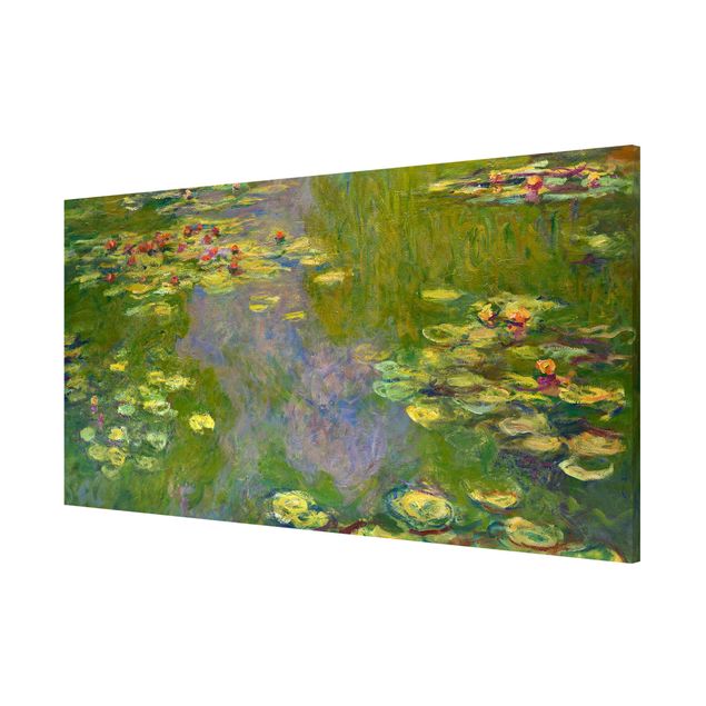 Magnettafel - Claude Monet - Grüne Seerosen - Memoboard Panorama Querformat 1:2