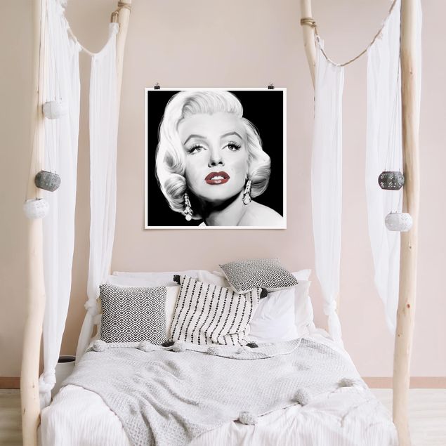 Riesenposter XXL Marilyn mit Ohrschmuck