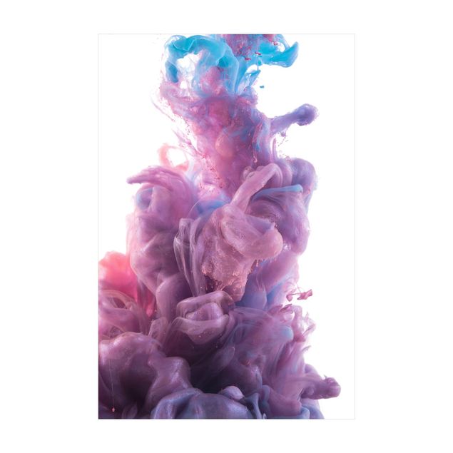 Teppich violett Abstrakter flüssiger Farbeffekt
