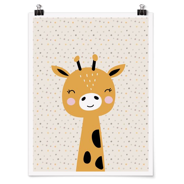 Poster - Baby Giraffe - Hochformat 3:4