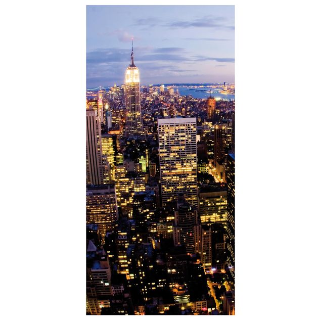 Raumteiler - New York Skyline bei Nacht 250x120cm