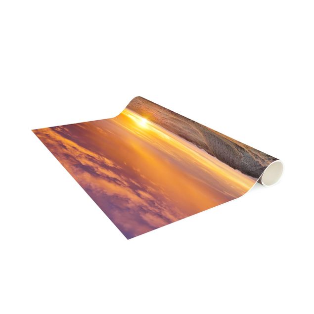 Moderne Teppiche Sonnenaufgang am Strand auf Sylt