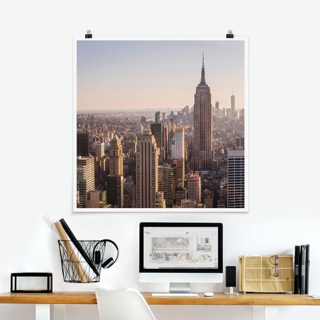 Poster - Empire State Building - Quadrat 1:1