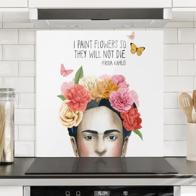 Spritzschutz Blumen Fridas Gedanken - Blumen