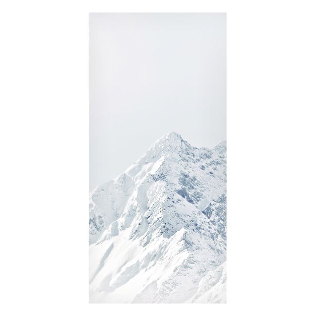 Magnettafel - Weiße Berge - Panorama Hochformat