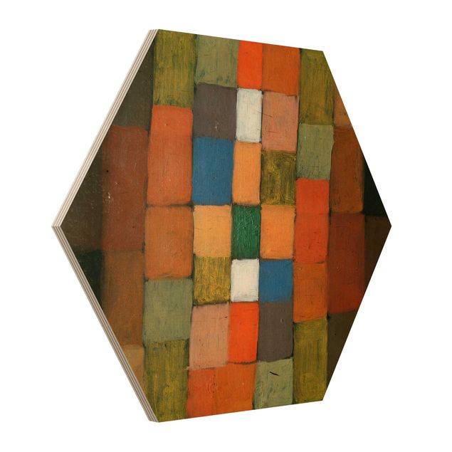 Wandbild Holz Paul Klee - Steigerung