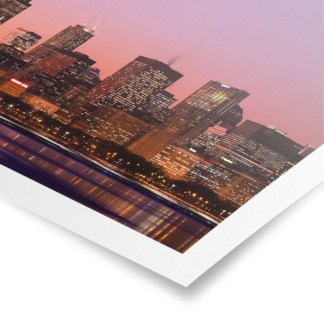Poster bestellen Chicago Skyline