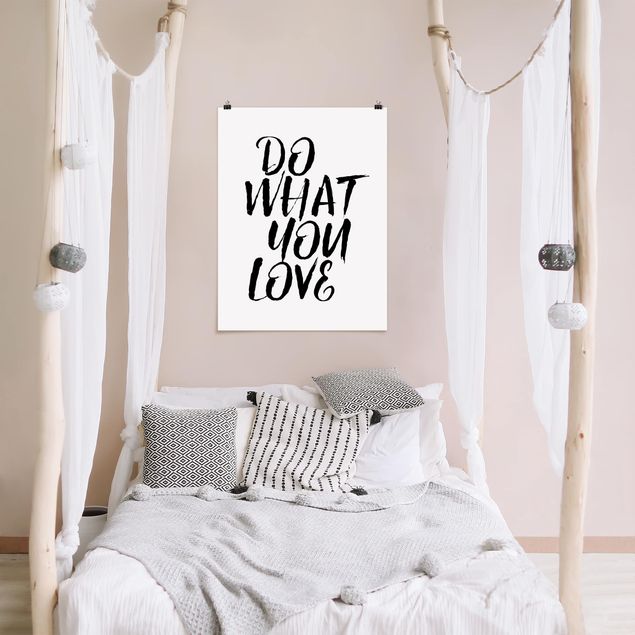 Poster - Do what you love - Hochformat 3:4