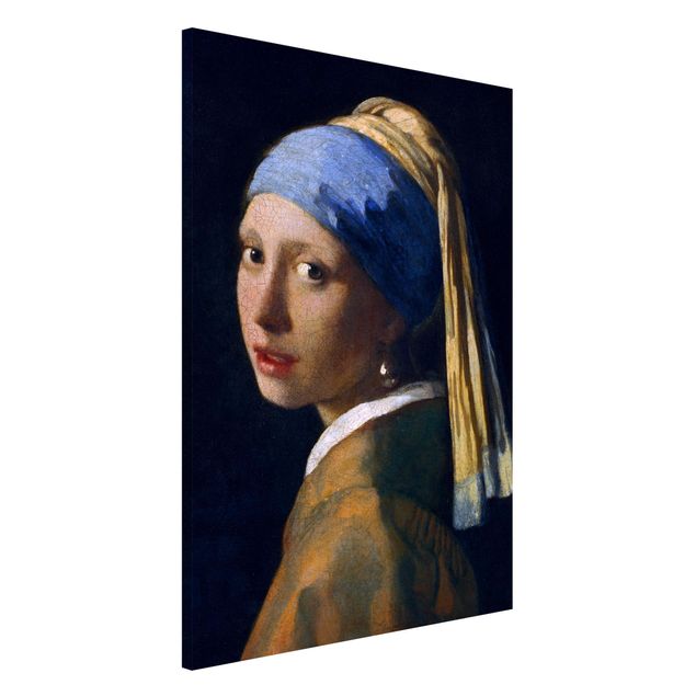 Magnettafel Design Jan Vermeer van Delft - Das Mädchen mit dem Perlenohrgehänge