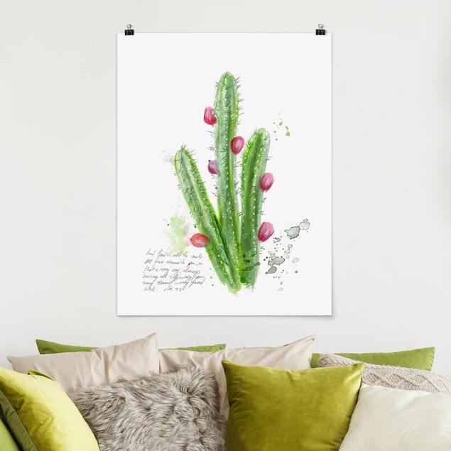 XXL Poster Kaktus mit Bibelvers II