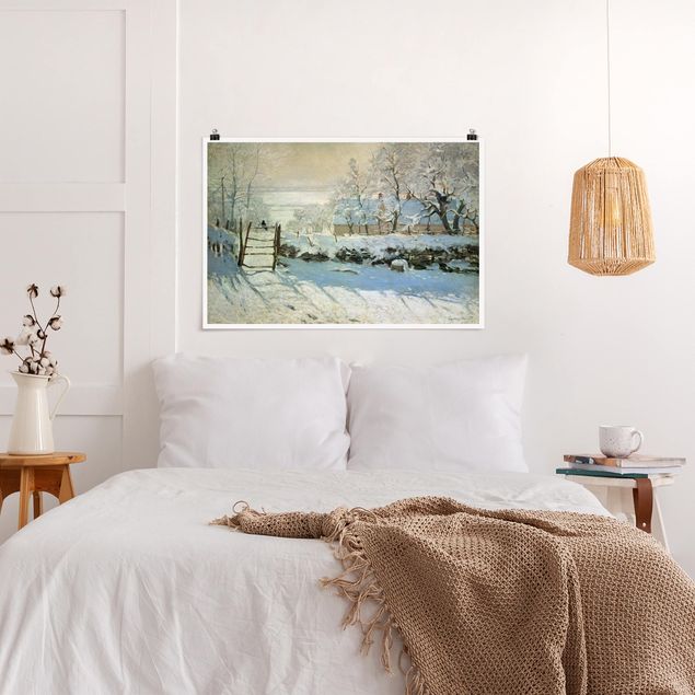 Poster Wald Claude Monet - Die Elster