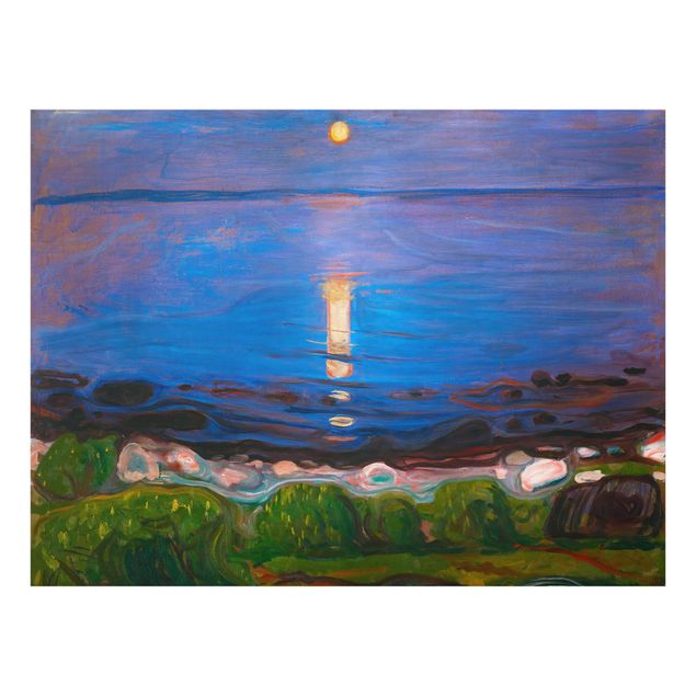 Spritzschutz Strände Edvard Munch - Sommernacht am Meeresstrand