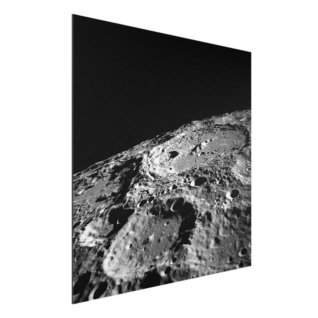 Alu-Dibond - NASA Fotografie Mondkrater - Quadrat