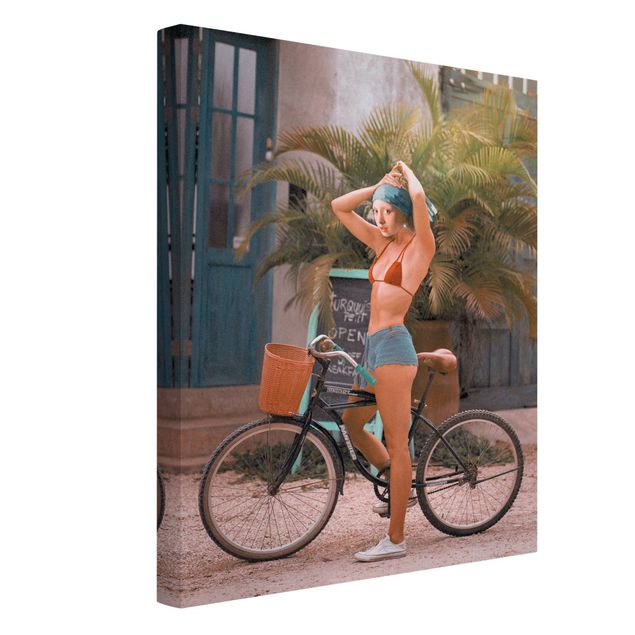 Jonas Loose Poster Fahrrad Mädchen