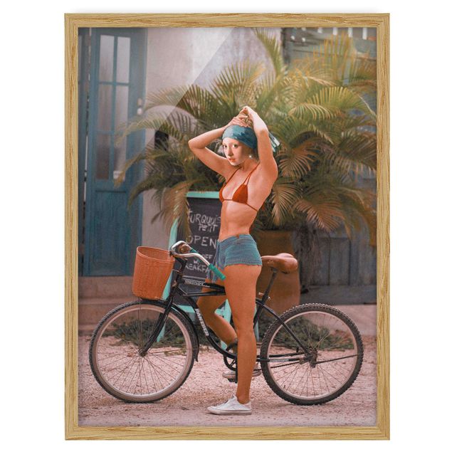 Jonas Loose Poster Fahrrad Mädchen