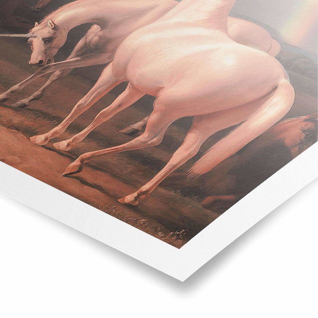 Poster - Falsche Pferde - Quadrat 1:1