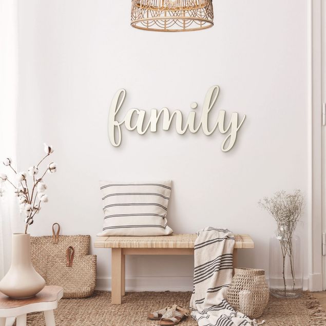 Wandbilder Family Handlettering