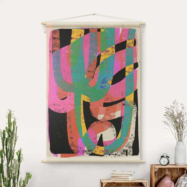 Wandbehang modern Farbenfrohe Formen