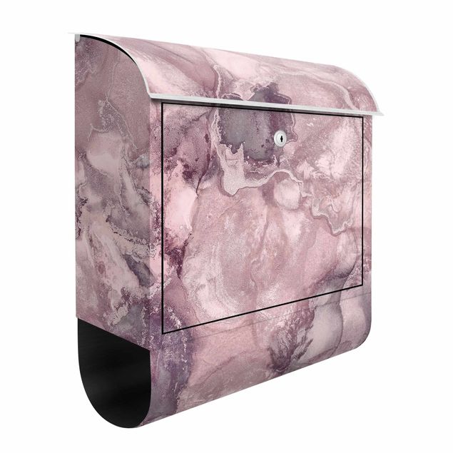 Briefkasten - Farbexperimente Marmor Violett