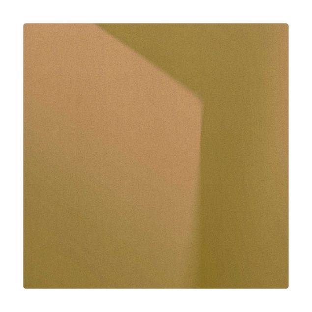Kork-Teppich - Farbiges Schattenspiel Grün - Quadrat 1:1
