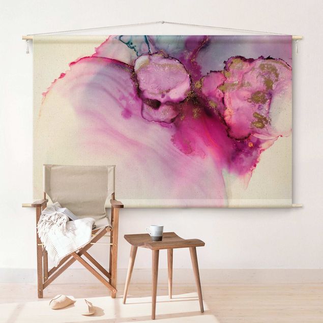 Wandbehang modern Farbkomposition in Pink