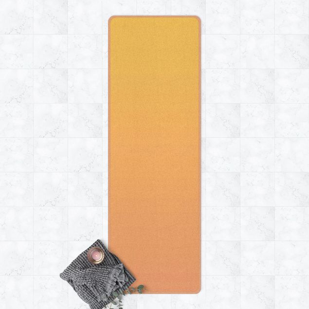 Teppich modern Farbverlauf Orange