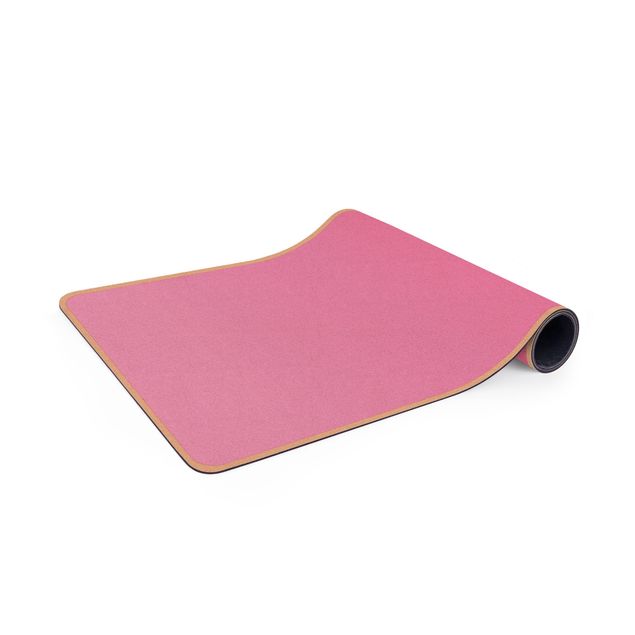 Yogamatte Kork - Farbverlauf Pink
