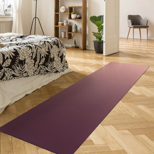 Moderner Teppich Farbverlauf Purpur