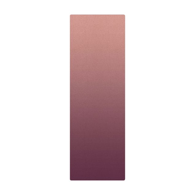 Kork-Teppich - Farbverlauf Purpur - Hochformat 1:3
