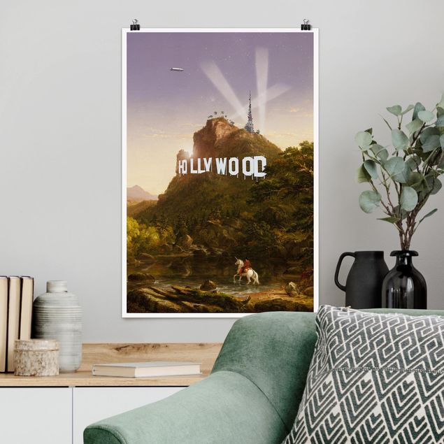 Poster Berge Gemälde Hollywood
