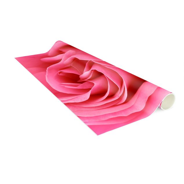 teppich mit blumenmuster Lustful Pink Rose