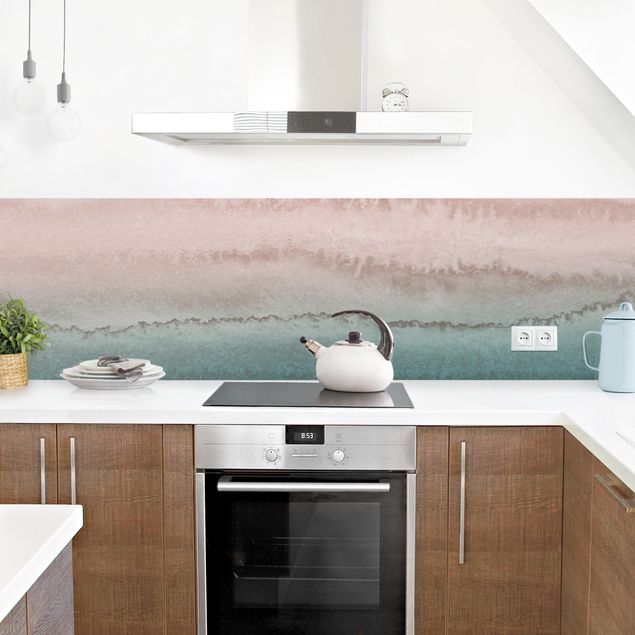 Küchenrückwand selbstklebend Spiel der Farben Meeresrauschen