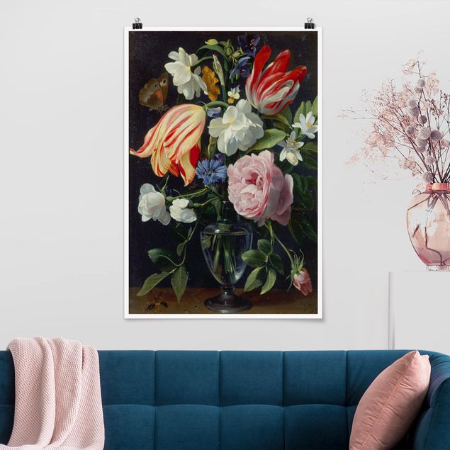 XXL Poster Daniel Seghers - Vase mit Blumen