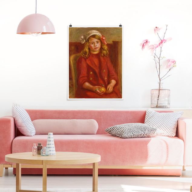 Moderne Poster Auguste Renoir - Junges Mädchen mit Orange