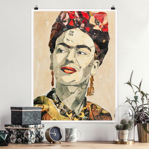 Wand Poster XXL Frida Kahlo - Collage No.2