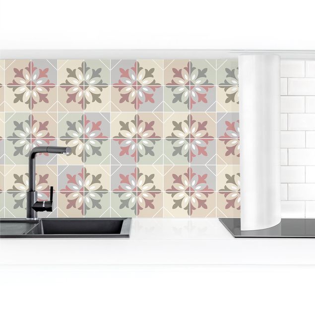 Küchenrückwand selbstklebend Geometrische Fliesen - Bari