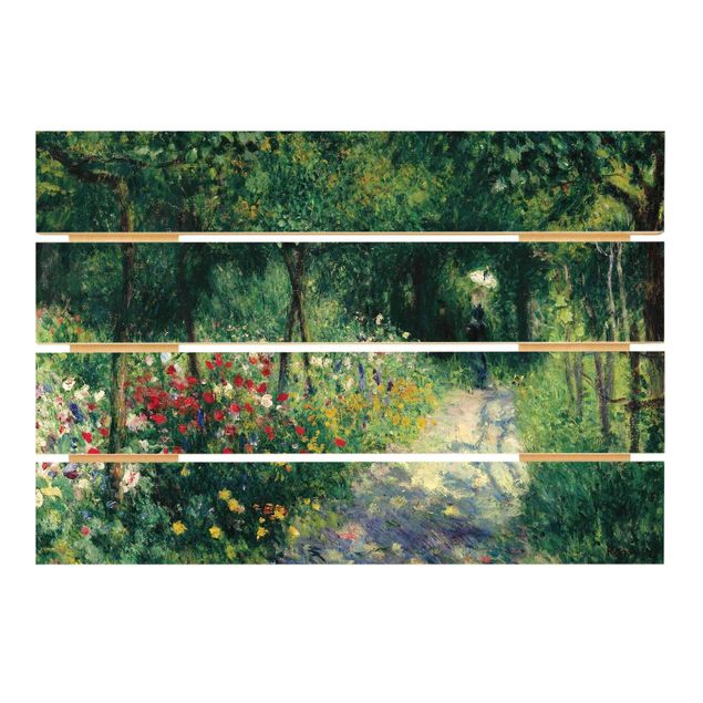 Holzbilder Auguste Renoir - Frauen im Garten
