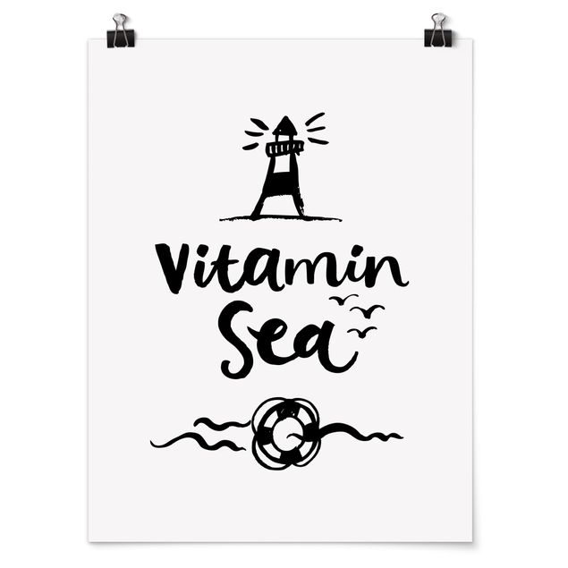 Poster - Vitamin Sea - Hochformat 3:4