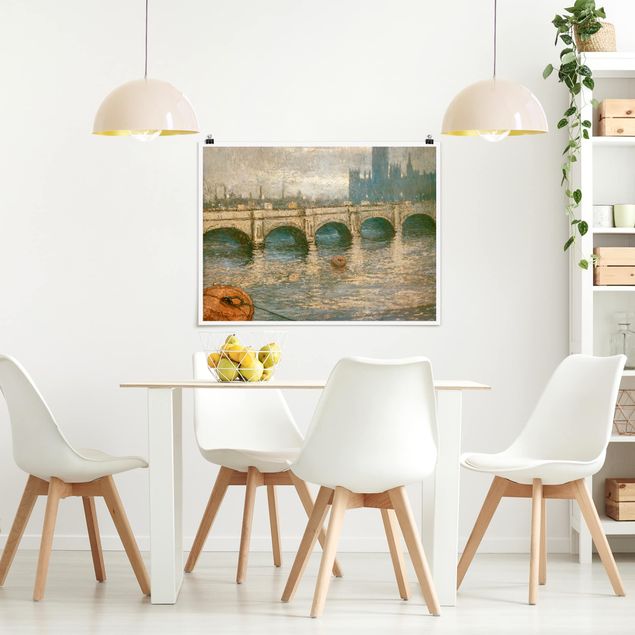 Moderne Poster Claude Monet - Themsebrücke