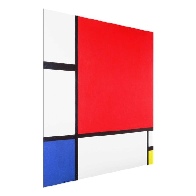 Wandbilder Piet Mondrian - Komposition Rot Blau Gelb