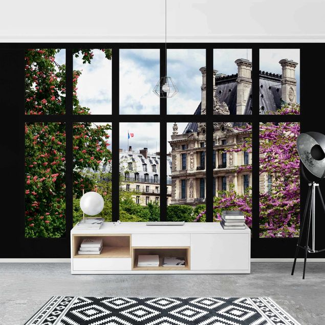 Fototapete - Fenster Frühling II Paris