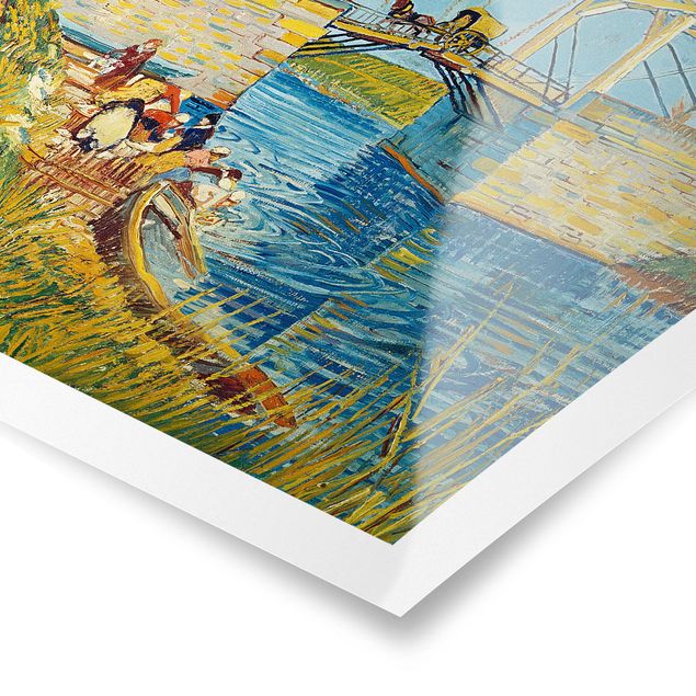 Poster - Vincent van Gogh - Zugbrücke in Arles - Quadrat 1:1