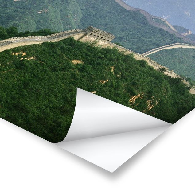Poster bestellen Die chinesische Mauer im Grünen