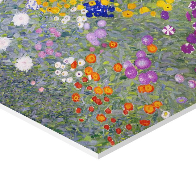 Hexagon Bild Forex - Gustav Klimt - Bauerngarten
