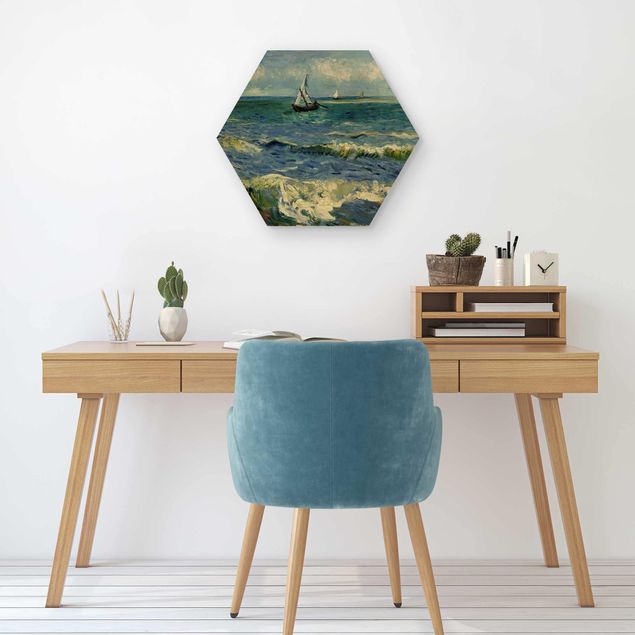 Holzbilder Natur Vincent van Gogh - Seelandschaft