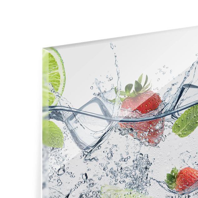 Spritzschutz Glas - Frucht Cocktail - Querformat - 2:1