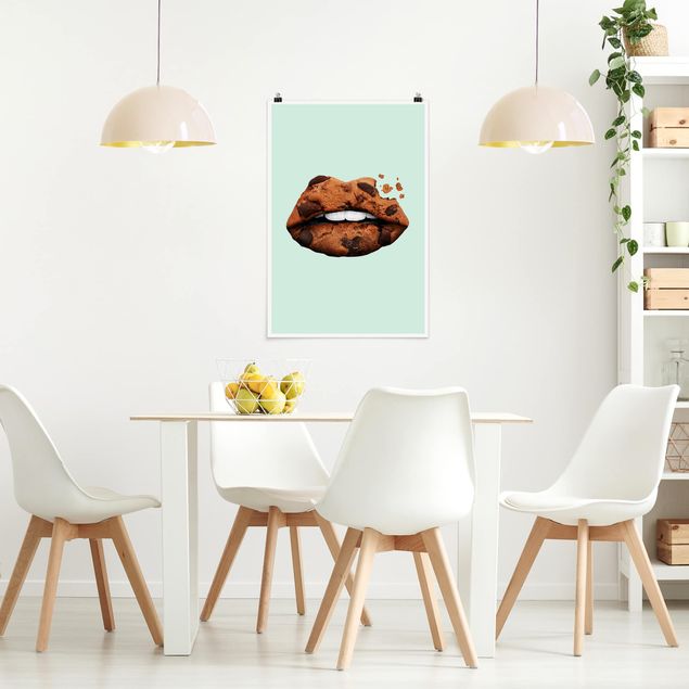 Jonas Loose Poster Lippen mit Keks